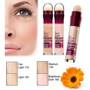 Bút cushion che khuyết điểm giảm quầng thâm Maybelline Instant Age Rewind 6ml