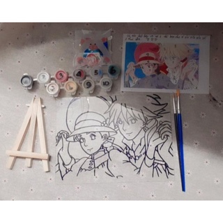 Tranh kính mica tô màu Ghibli