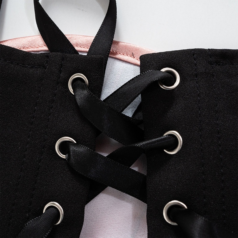 Ivy Bộ Đồ Bodysuit Nâng Ngực Họa Tiết Hoa Có Kẹp Thắt Eo Mặc Khi Đi Ra Ngoài