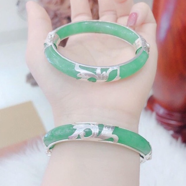 vòng ngọc 4 đốt chuẩn bạc