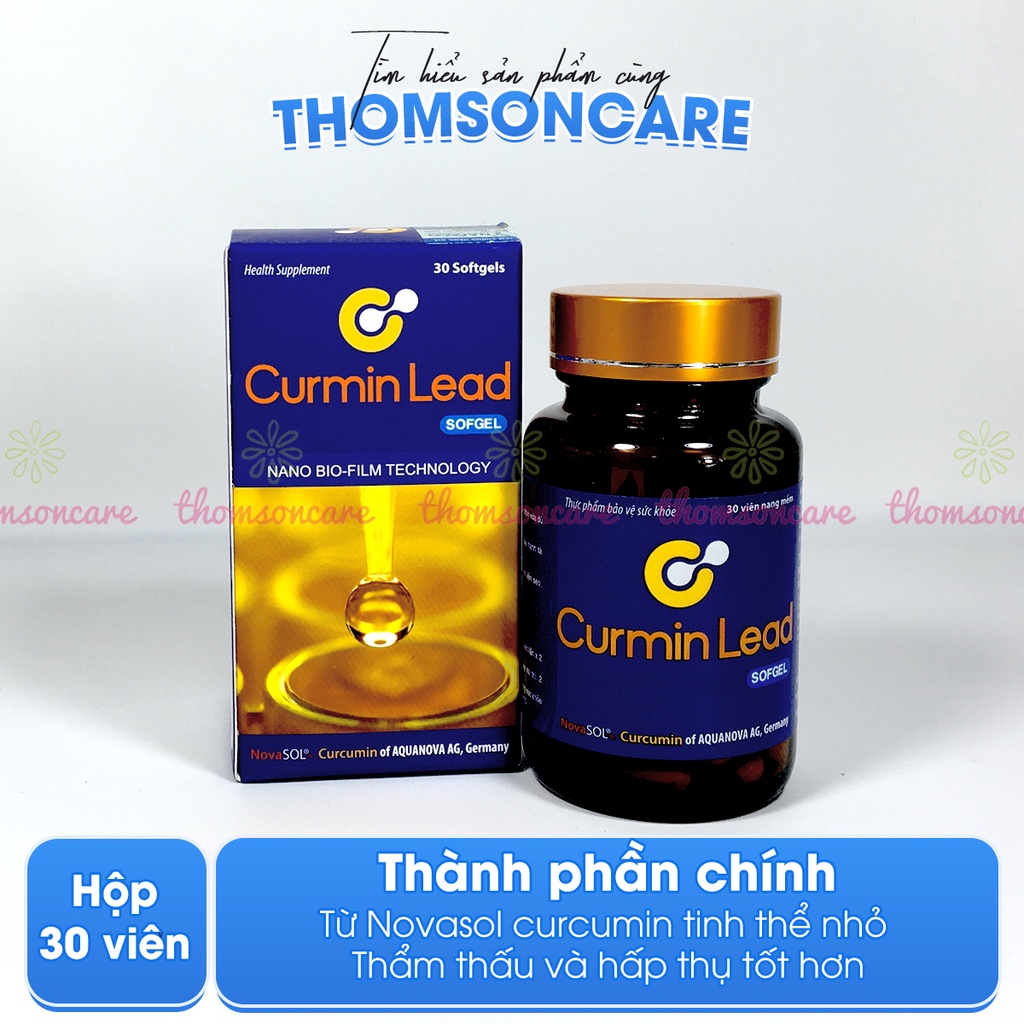 Curmin Lead - Hỗ Trợ giảm đau dạ dày từ Novasol Curcumin 167mg