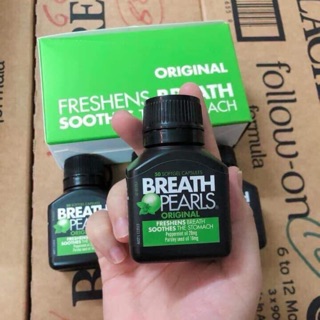 Viên uống đặc trị hôi miệng breath pearls hộp 50 viên
