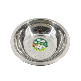 Rá inox 201 cao cấp size nhỏ - đường kính lỗ 2mm 24cm và 26cm- rá vo gạo