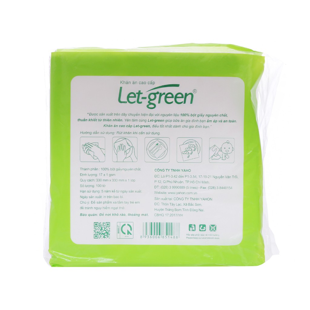 Combo 06 gói Giấy Đa Năng Let - Green 100 Tờ