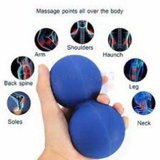 Quả bóng massage con lăn - Bóng đôi giãn cơ, bóng cao su giãn cơ
