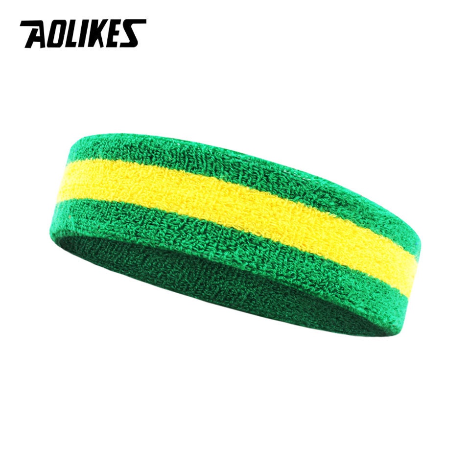 Aolikes Băng Đô Thể Thao Vải Cotton Thấm Hút Mồ Hôi Cho Nam Nữ