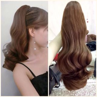 Combo 2 bộ ngoạm xoăn và mái thưa socola trong live