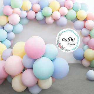 SET 50 BÓNG PASTEL LOẠI DÀY 10INC