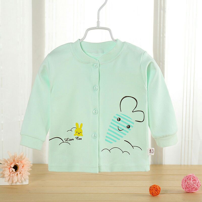 Áo mở cúc sơ sinh cho bé trai và gái