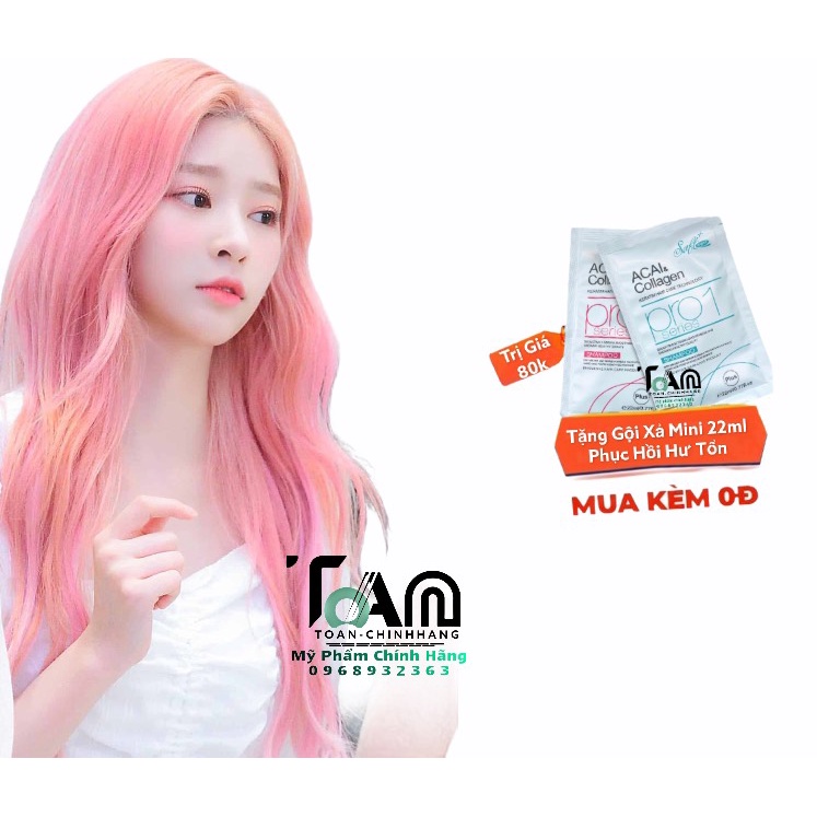 Combo Màu Nhuộm Tóc ( Màu Hồng ) + Oxy