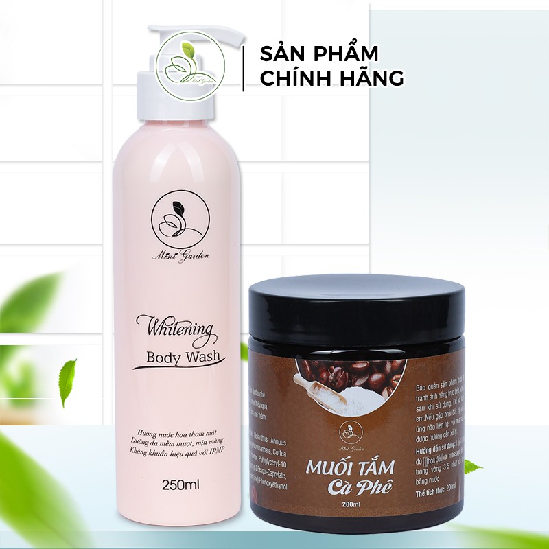Bộ Chăm Sóc Da Mini graden (Muối Tắm Cà Phê 200gam + Sữa Tắm Men Bia 250ML) PV1017