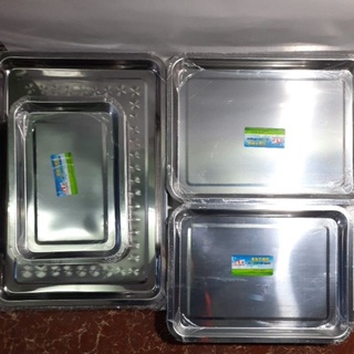 Khay trà, khay inox mạ mỏng giá rẻ, có đủ kích cỡ