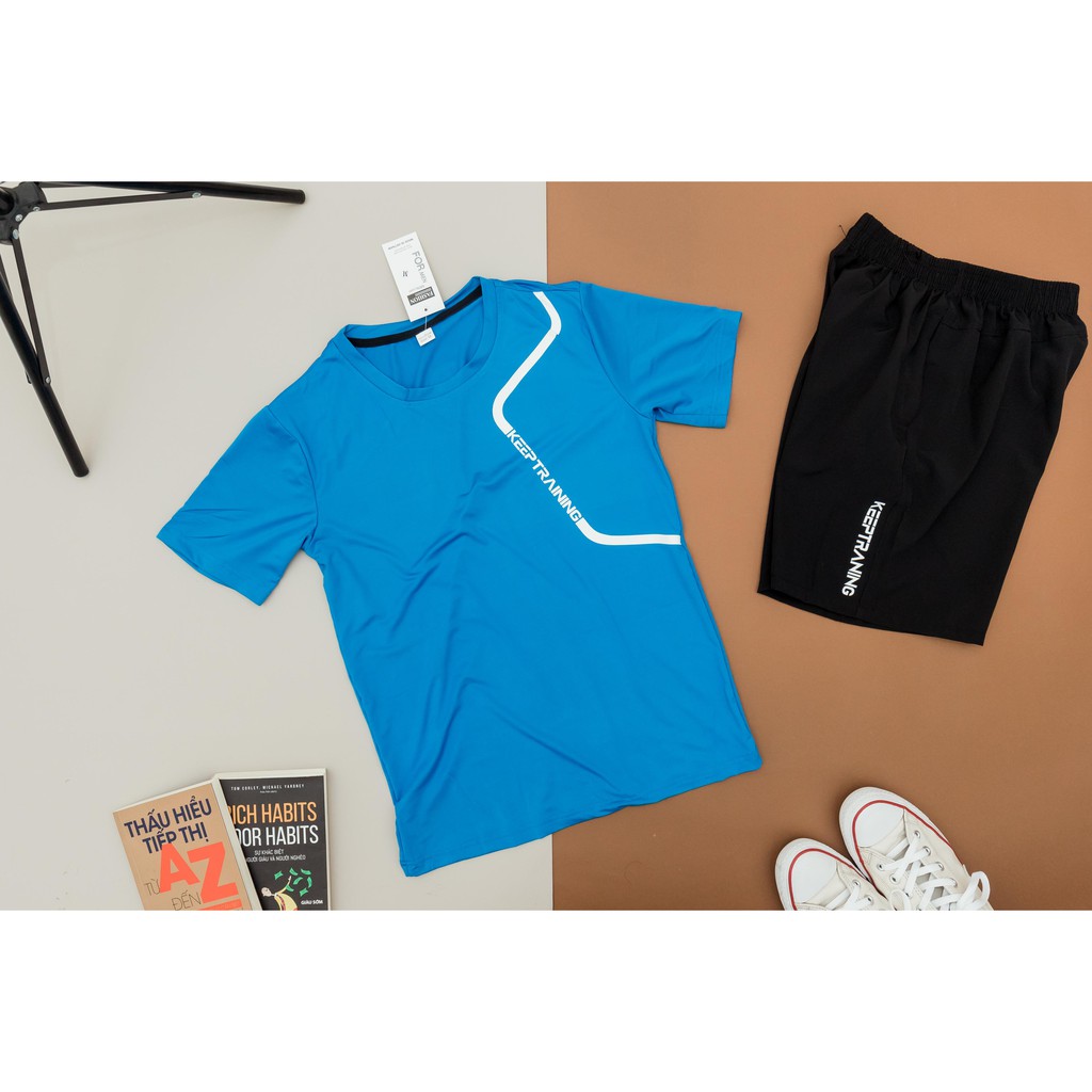 Bộ thể thao nam mùa hè FATINO chất thun lạnh tập gym sport BTT01 | BigBuy360 - bigbuy360.vn