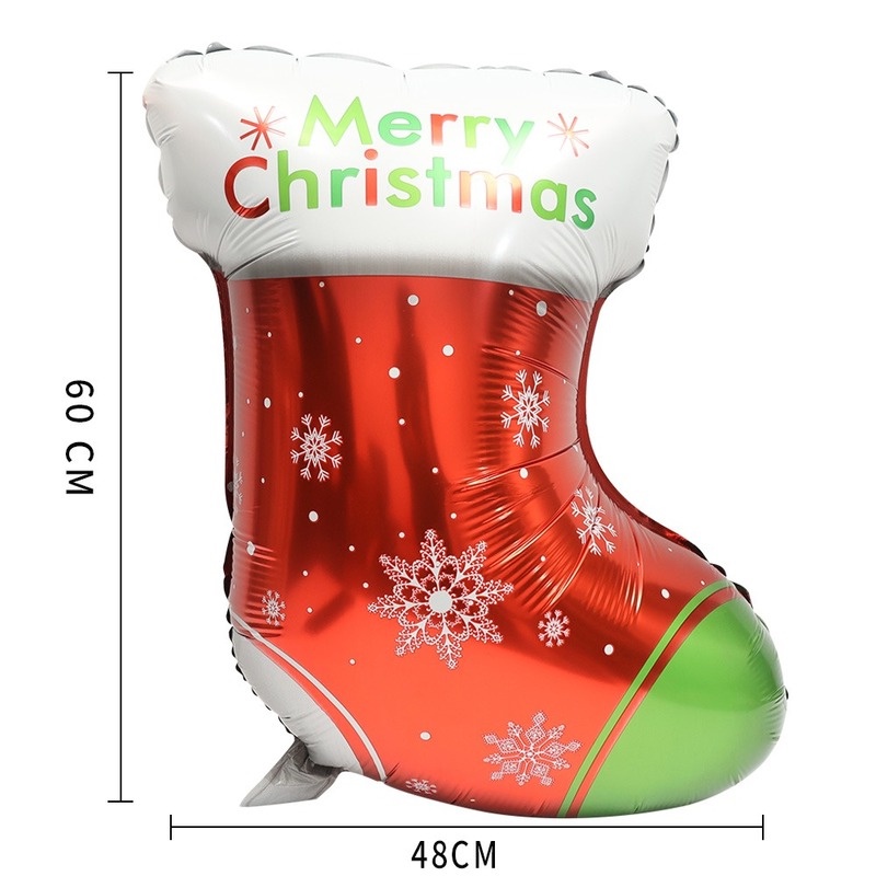 Bong Bóng Lá Nhôm Hình Ông Già Noel / Người Tuyết Đáng Yêu Dùng Trang Trí Tiệc Giáng Sinh
