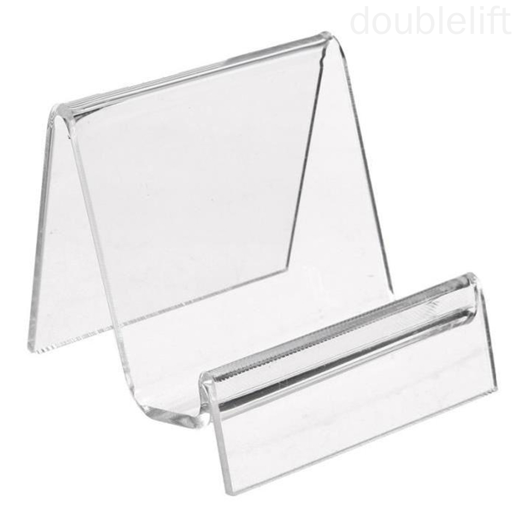 Acrylic Crystal Wallet Rack Show Mount Holder Hard Disk Phone Jewelry Display Storage Holder doublelift store