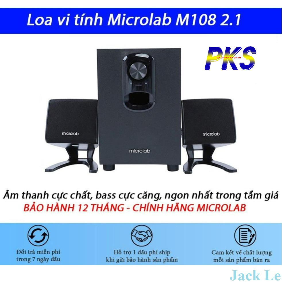 Loa Vi Tính Microlab M108 2.1 - Hàng chính hãng