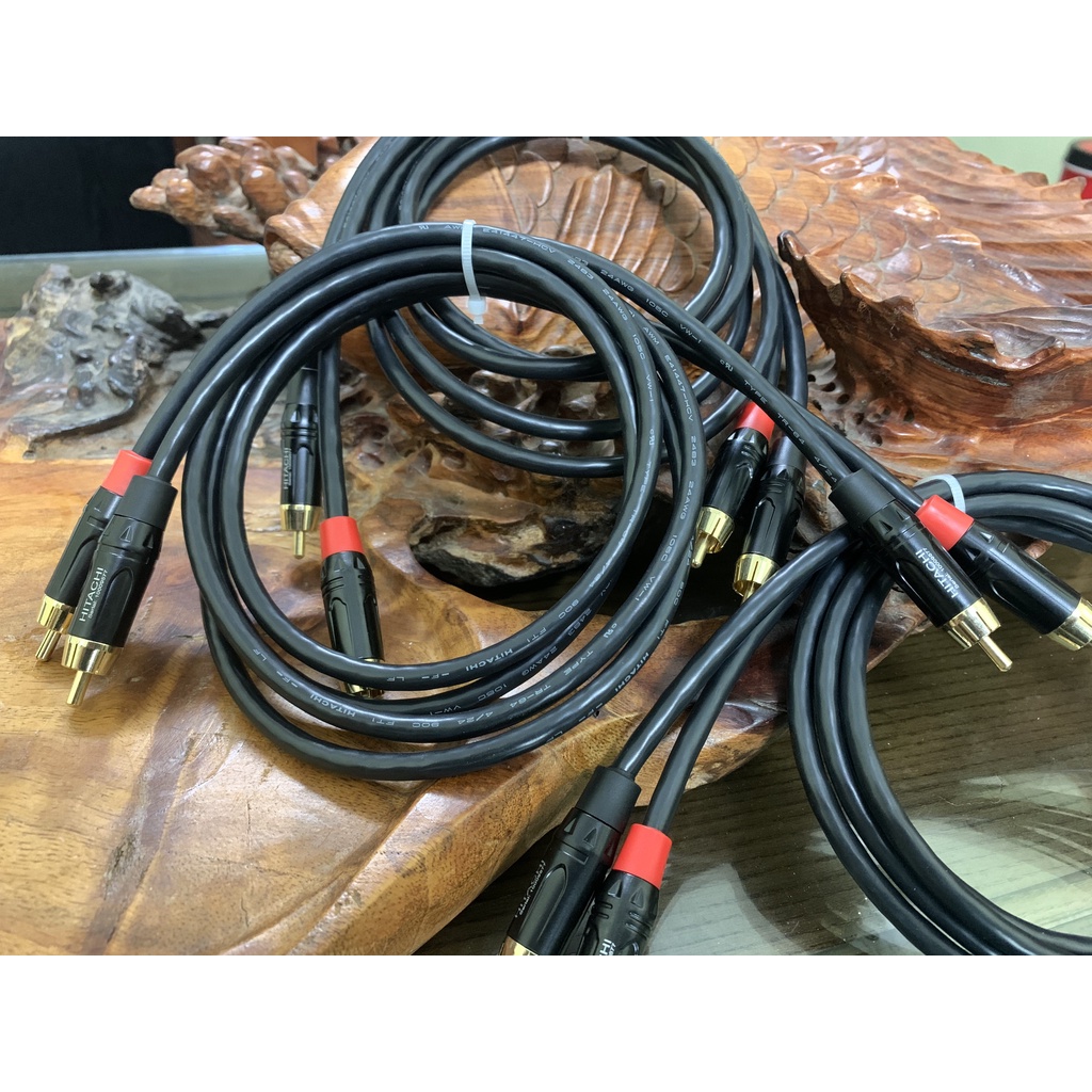 Dây tín hiệu âm thanh AV Hitachi chính hãng Nhật bãi đồng mạ bạc siêu dẫn mang đến chất lượng và độ bền cực kì cao