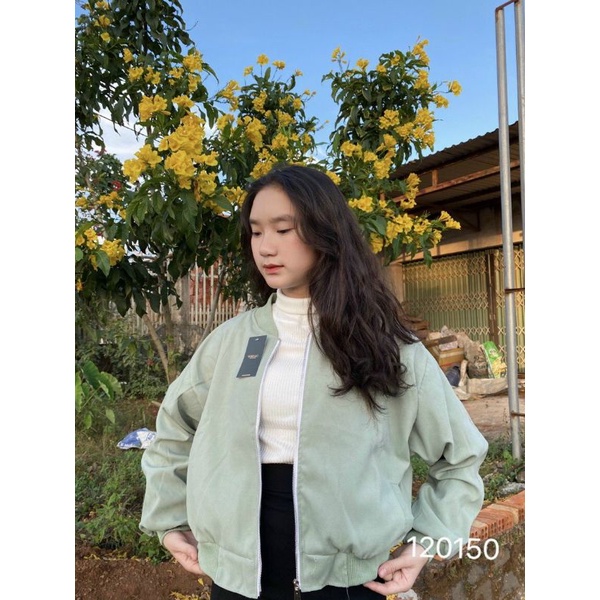 Áo Khoác Bomber Dáng Lững