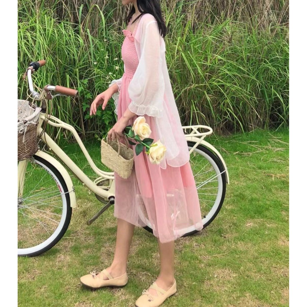 Áo Khoác Voan Mỏng Form Rộng Nhún Tay Bèo C1095 | BigBuy360 - bigbuy360.vn