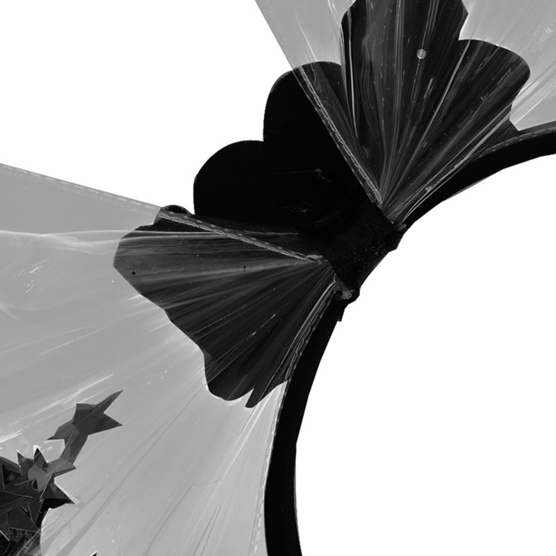 Băng Đô Cài Tóc Co Giãn Bằng Nhựa Đính Kim Tuyến Và Nơ Lớn Năm Mới 2021