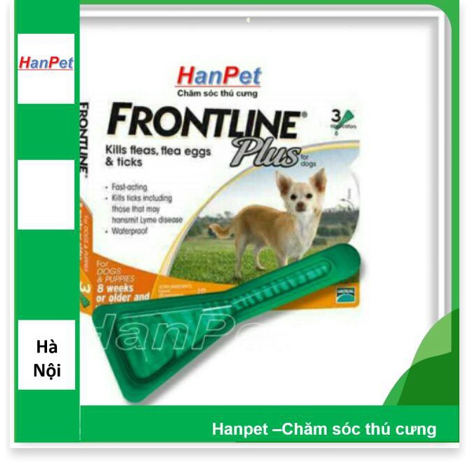 Frontline plus - thuốc nhỏ gáy trị ve rận, trị ghẻ cho chó dưới 10kg (hanpet)