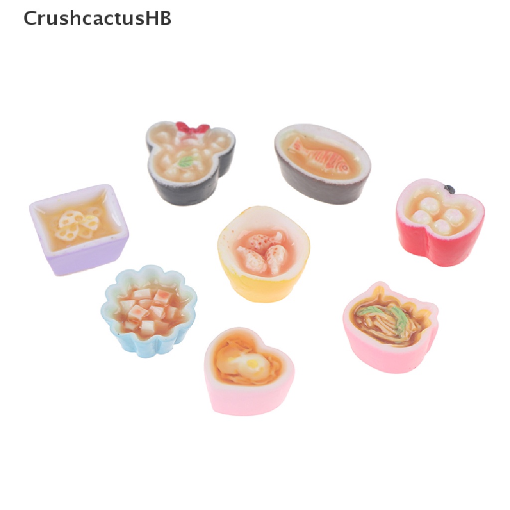2 Mô hình món ăn giả nhỏ làm từ nhựa resin để trang trí bếp cho nhà búp bê