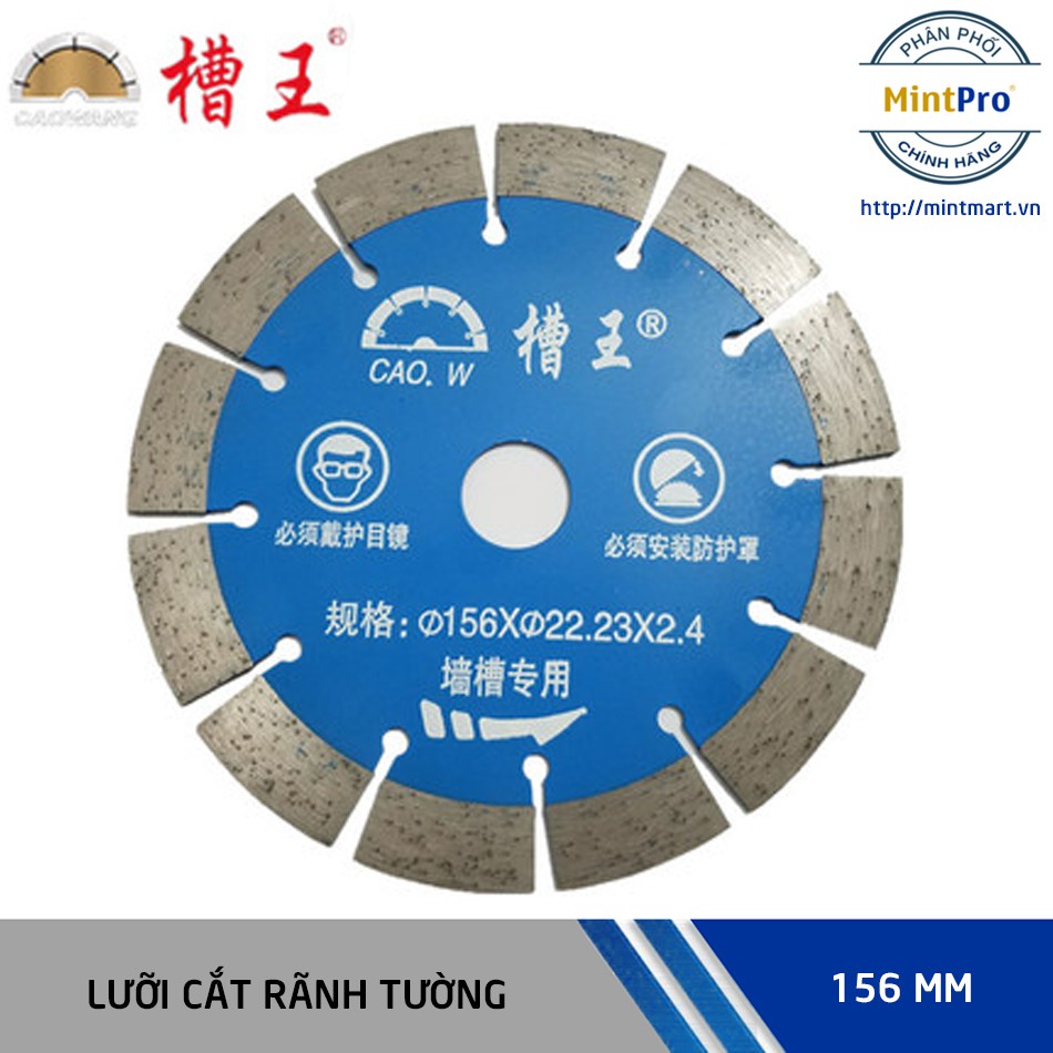 Bộ 5 lưỡi cắt Caowang 156 mm dùng cho máy cắt rãnh tường có độ bền và hiệu quả sử dụng cao