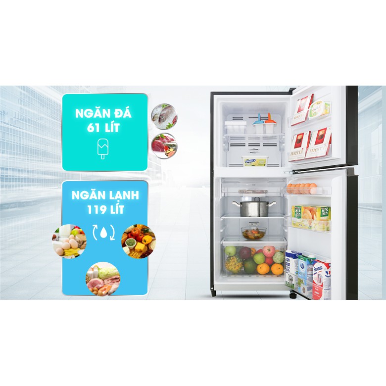 Tủ lạnh Toshiba Inverter 180 lít GR-B22VU UKG (Miễn phí giao tại HCM-ngoài tỉnh liên hệ shop)