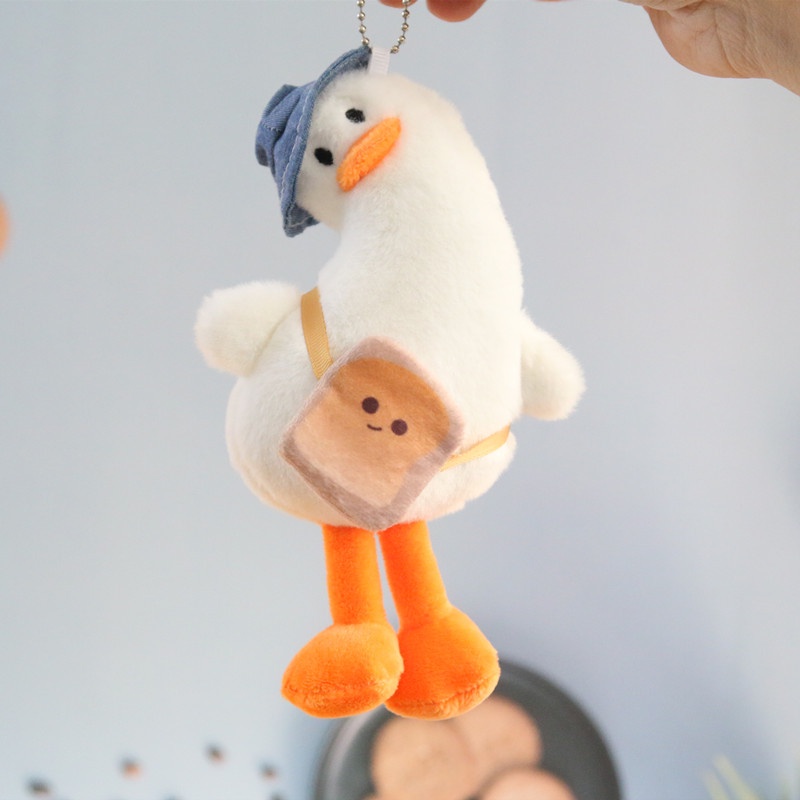 Móc Khóa Vịt Nhồi Bông Xinh Xắn Dễ Thương