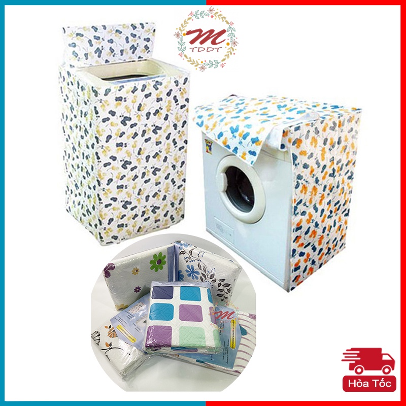 Áo Trùm Máy Giặt Cửa Trên VÀ Trước Loại Dày Lớn 8kg - 11kg MTDDT