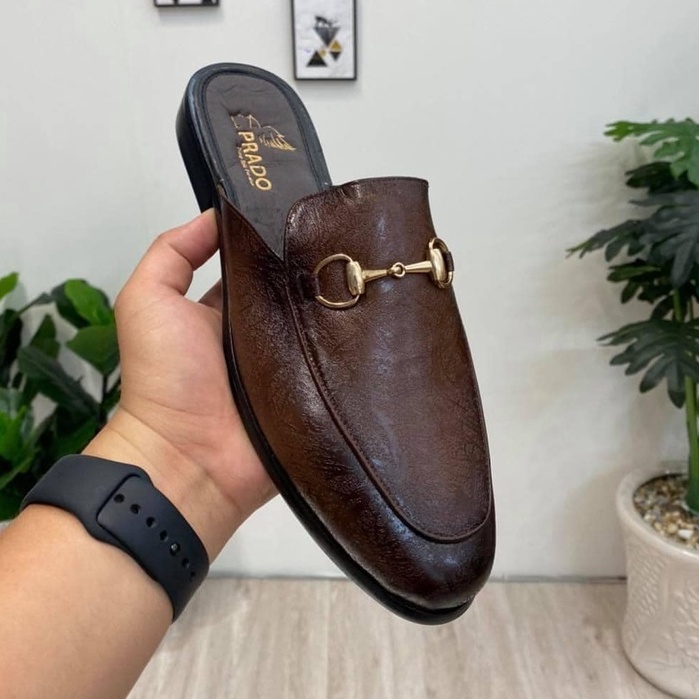 Giày sục nam cao cấp ERMAND da bò thật bảo hành 1 năm kiểu dáng sang trọng - Mã T24