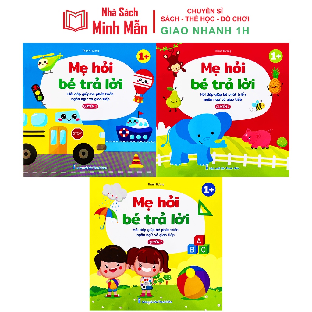 Sách - Mẹ hỏi bé trả lời, hỏi đáp giúp bé phát triển ngôn ngữ và giao tiếp