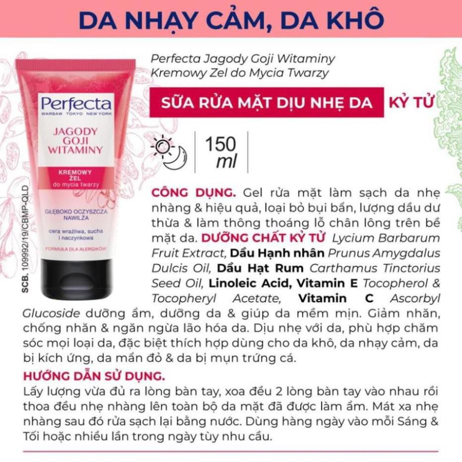 ✅[SALE] Sữa rửa mặt dịu nhẹ da  Kỷ Tử - Chăm sóc mọi loại da - Perfecta 150ml | BigBuy360 - bigbuy360.vn