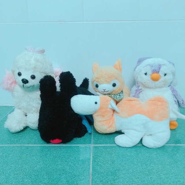 Thanh lý set 5 bé gấu bông Lamas