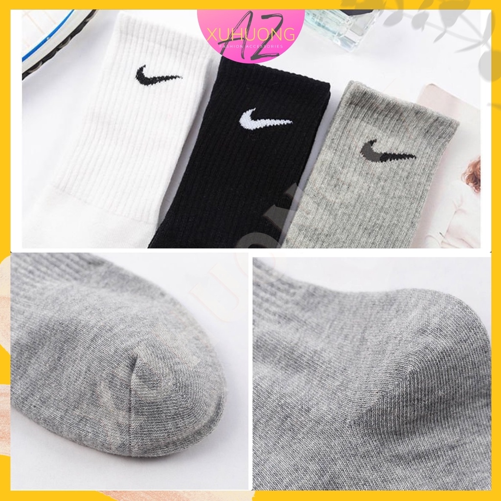 Tất cao cổ cho nam nà nữ. Tất cổ cao vải cotton thấm hút mồ hôi, chống hôi chân.