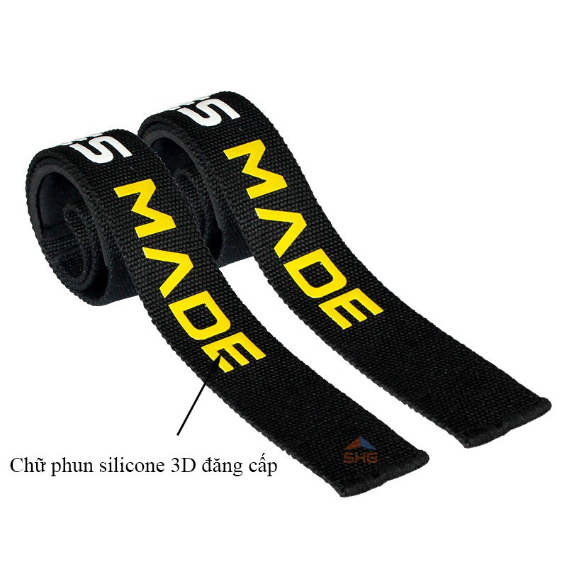 DÂY KÉO LƯNG (STRAPS) AOLIKE MADE HỖ TRỢ CÁC BÀI TẬP KÉO TRONG GYM CỰC HIỆU QUẢ CAO CẤP, VẢI DÀY DẶN