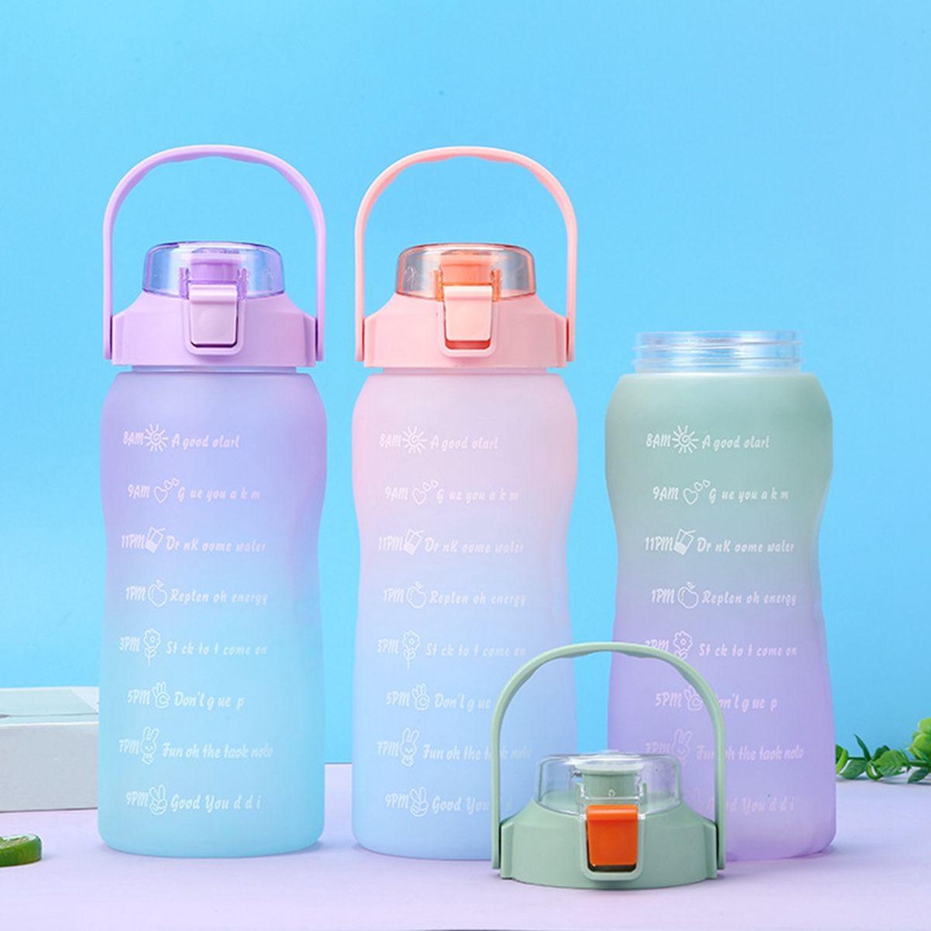 YIYU Bình Nước Trong Suốt Chống Tràn Dung Tích 1.5L