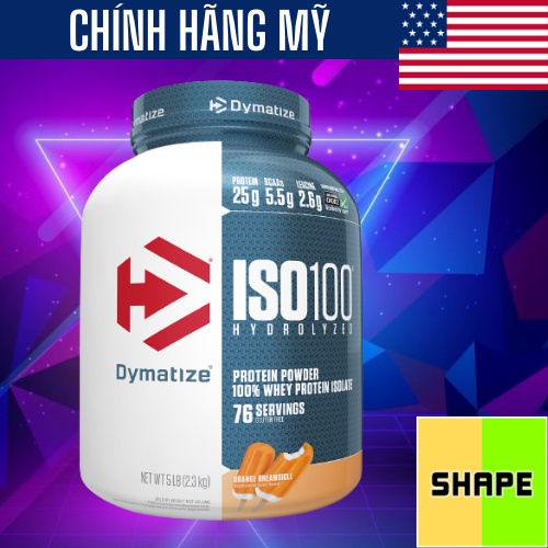 ISO 100 | Dymatize Iso100 5lbs (2.27kg) | Sữa Whey Tăng Cơ Giảm Mỡ  - Chính Hãng - The Shape Store