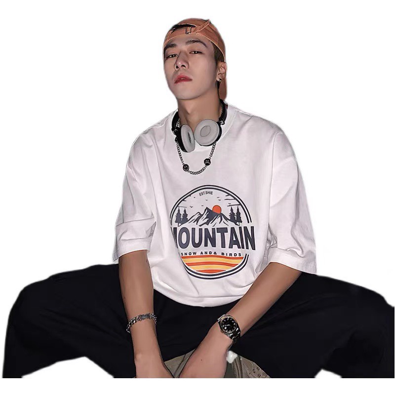 Áo thun nam nữ tay lỡ, áo phông unisex form rộng ATL20