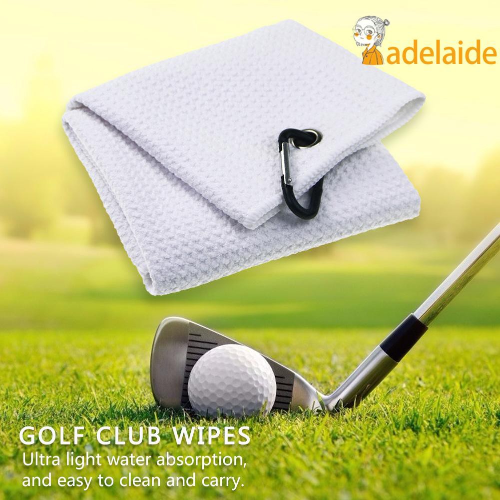 ADELAIDE√ Golf Towel Cotton Soft Waffle with Carabiner Clip Running Fitness Towels