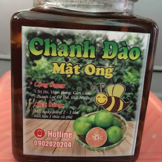 Mật ong ngâm chanh đào