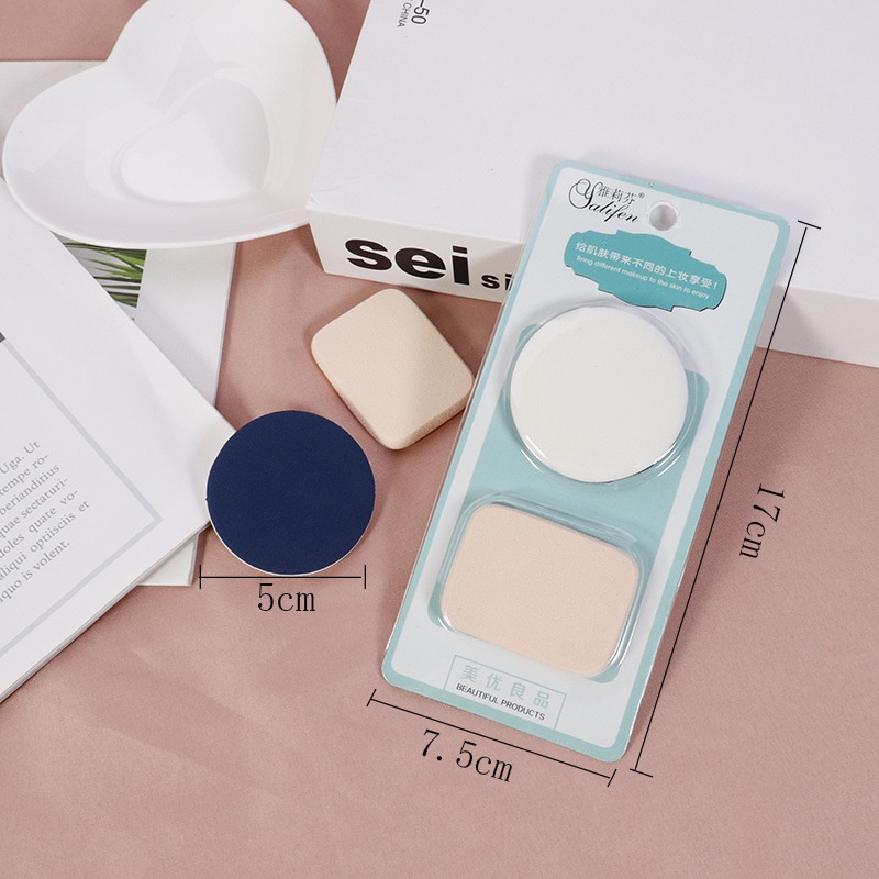 [Hàng mới về] Mút xốp trang điểm phấn sử dụng cả ướt và khô tiện lợi