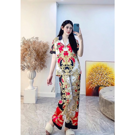 PYJAMA CỘC DÀI HOẠ TIẾT 033 XINH ( NEW)