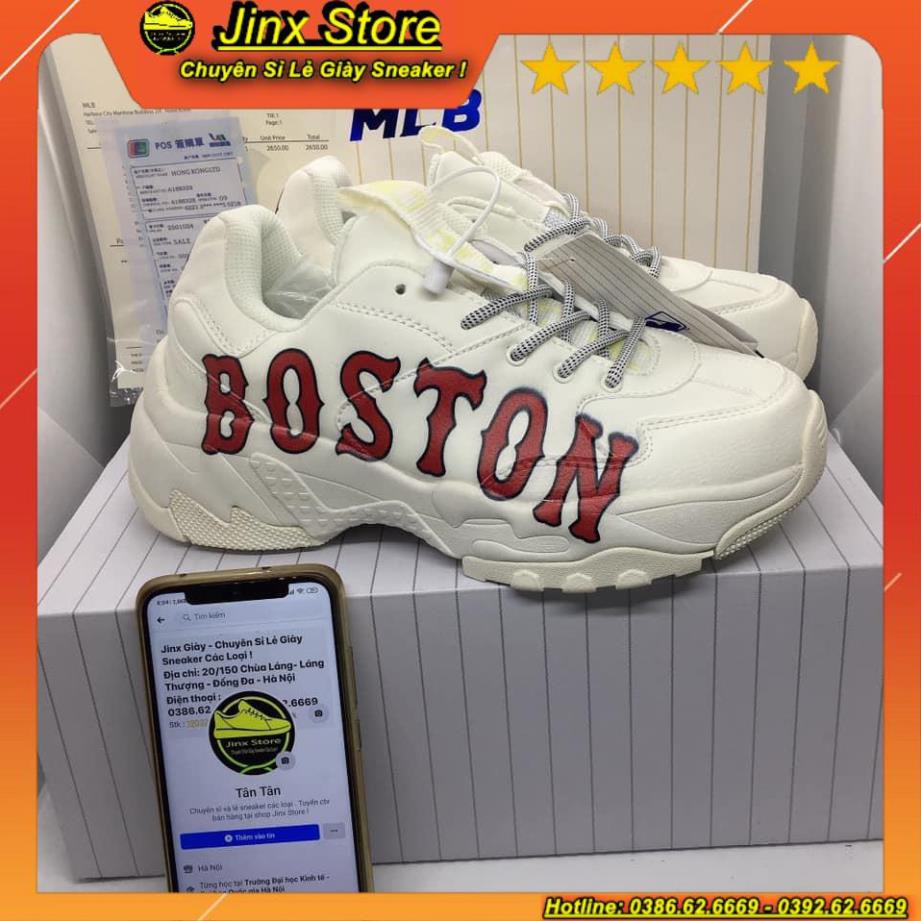 [ FREE SHIP ] Giày thể thao sneaker trắng M L B BOSTON full size, full bill box hàng 1:1 | BigBuy360 - bigbuy360.vn