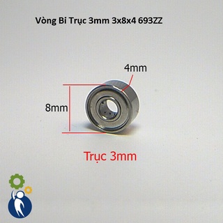 Vòng bi trục đường kính 3mm 3x8x4 693zz