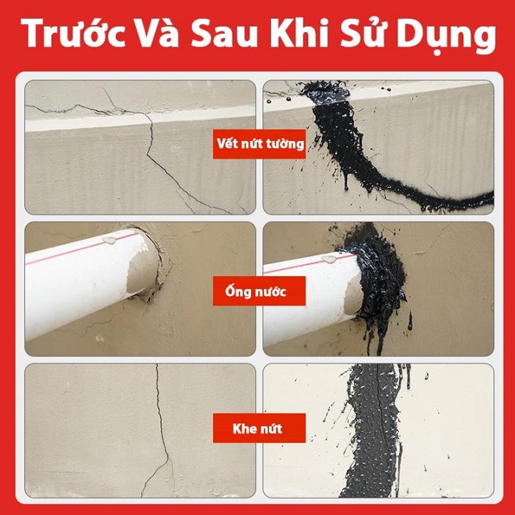 Bình xịt chống thấm tường, dột trần nhà 450ml tiện ích