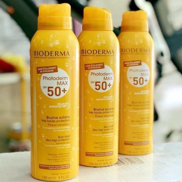 Xịt chống nắng body Bioderma SPF 50+ Pháp 150ml bảo vệ cho da nhạy cảm - Shopbetue