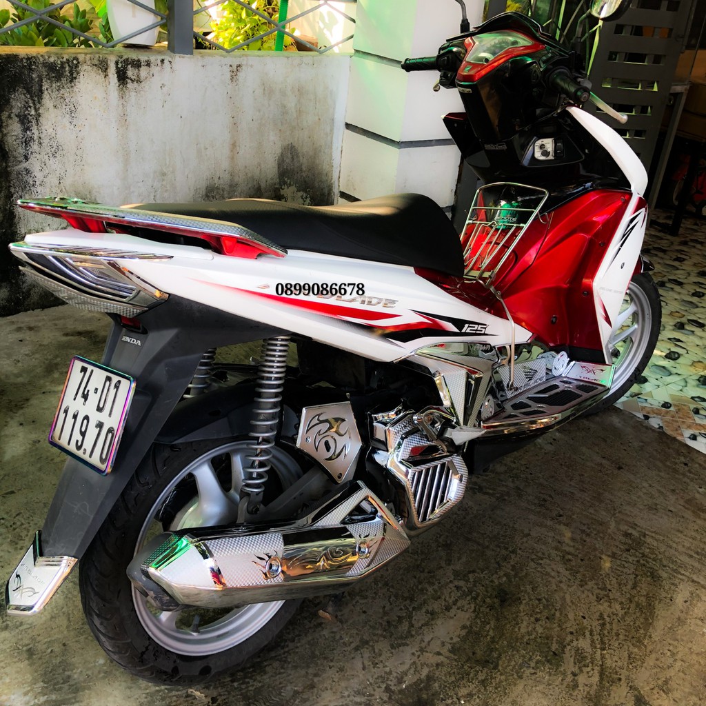 Phụ Kiện Ốp Xe AirBlade  2013, 2014, 2015 - Crom- Phụ kiện Đồ chơi Ốp trang trí bảo vệ xe máy Honda Air Blade