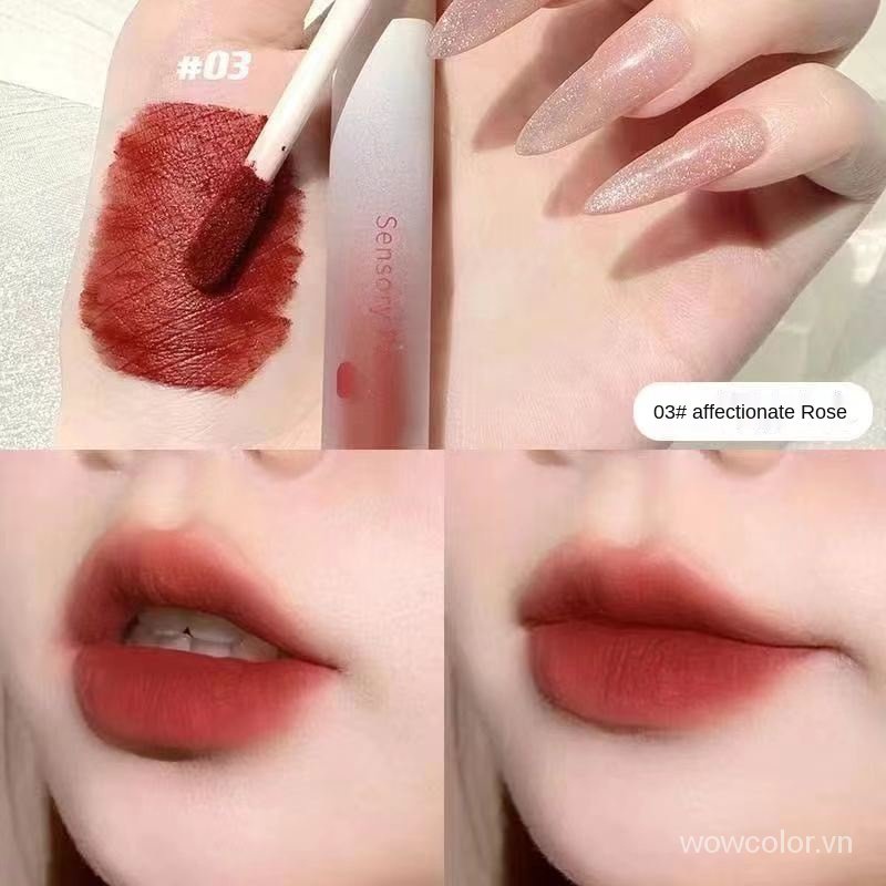 [Hàng mới về] Son kem lì SENSORY PARTY mịn như nhung lâu trôi chống thấm nước 6 màu tùy chọn
