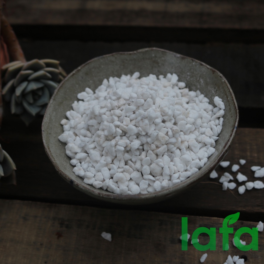 Đá perlite đá trân châu LAFA trồng cây sen đá, hoa kiểng 1 túi 1 Lít , tơi xốp sử dụng làm vườn